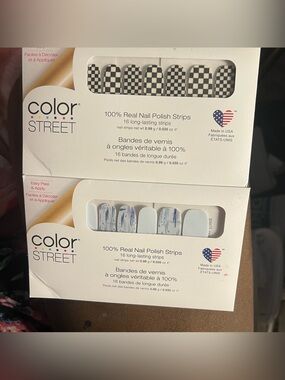 Two Sets of Color Street Nail Polish Strips